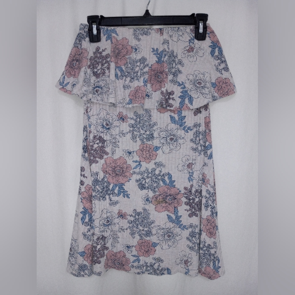 Strapless mini-dress